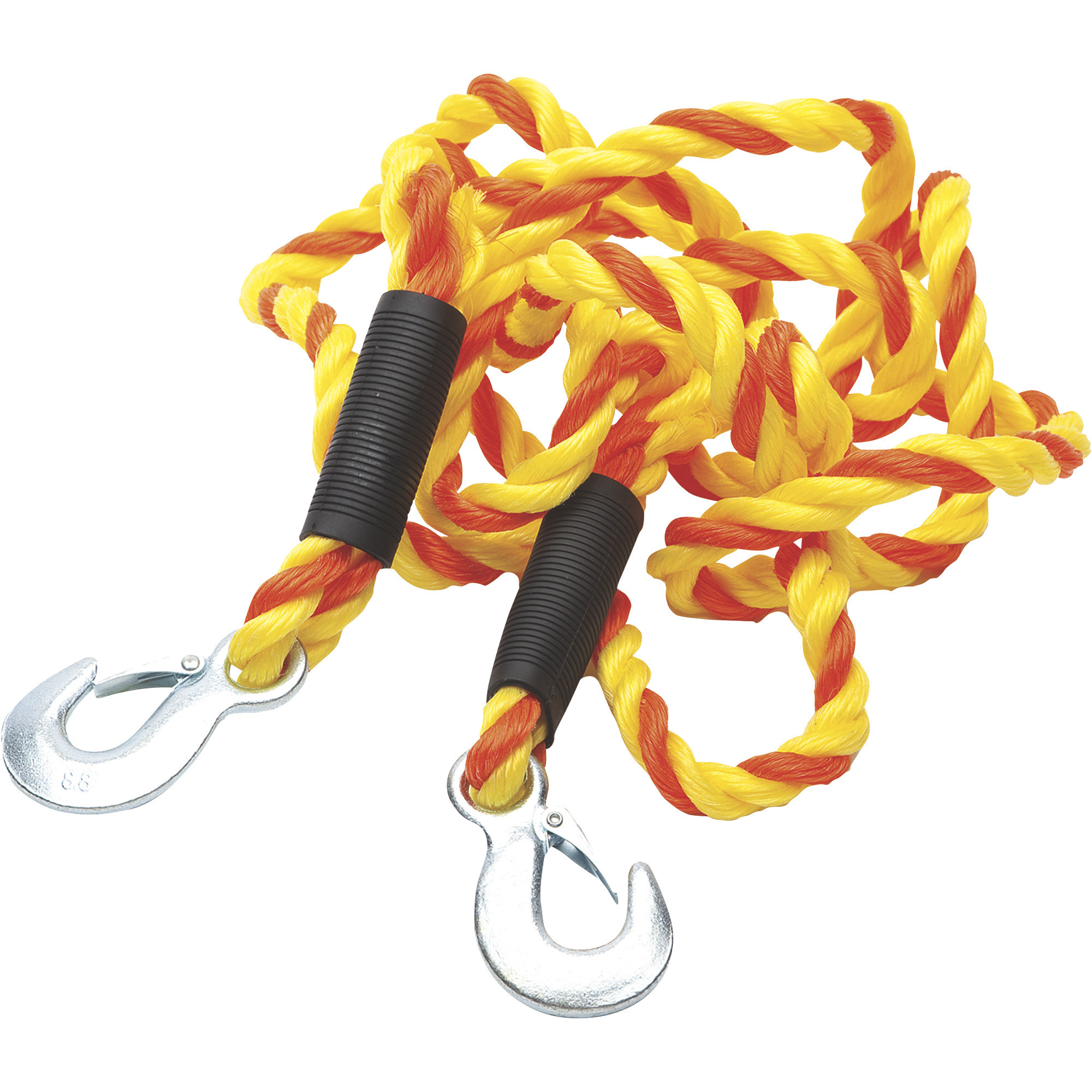 SmartStraps Heavy-Duty Tow Strap with Hooks, 14ft.L, 6800-Lb. Capacity, Yellow, Model# 133